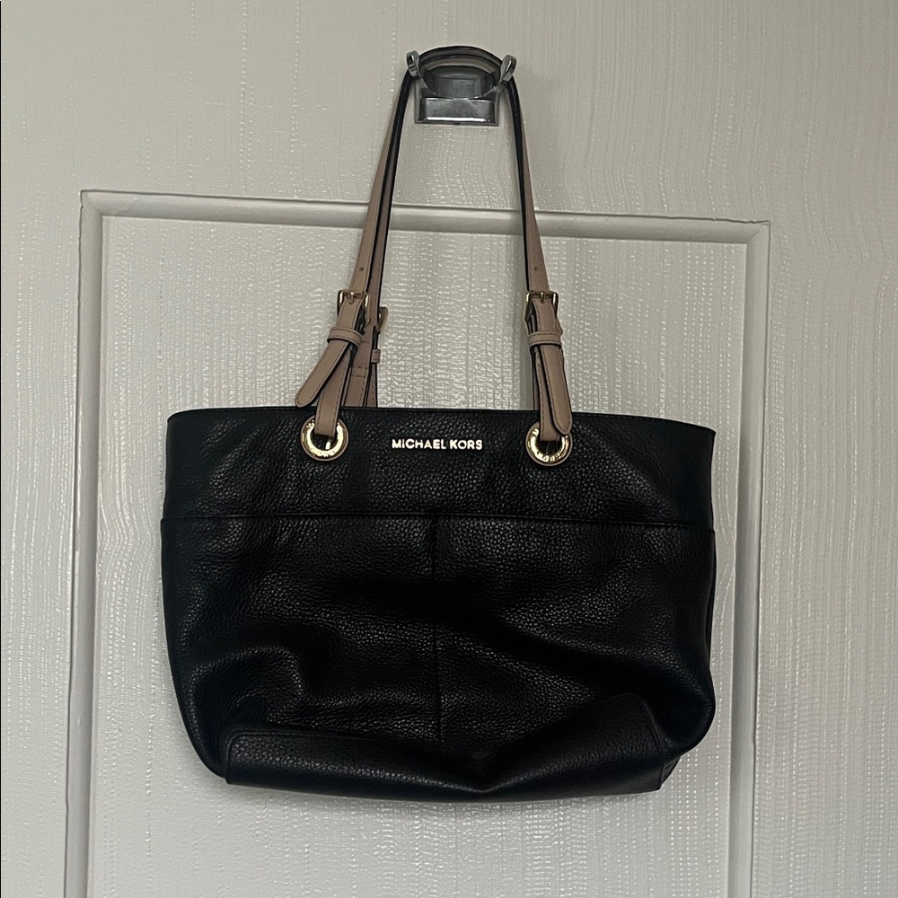 Michael Kors Black and Tan Tote Bag